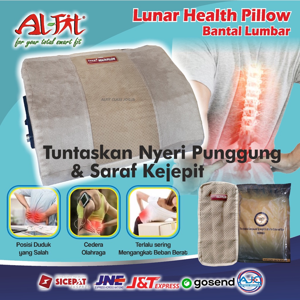 Jual Jacoo Lumbar Pillow Bantal Terapi Syaraf Terjepit Nyeri Tulang Belakang Terapi Sakit Pinggang Shopee Indonesia