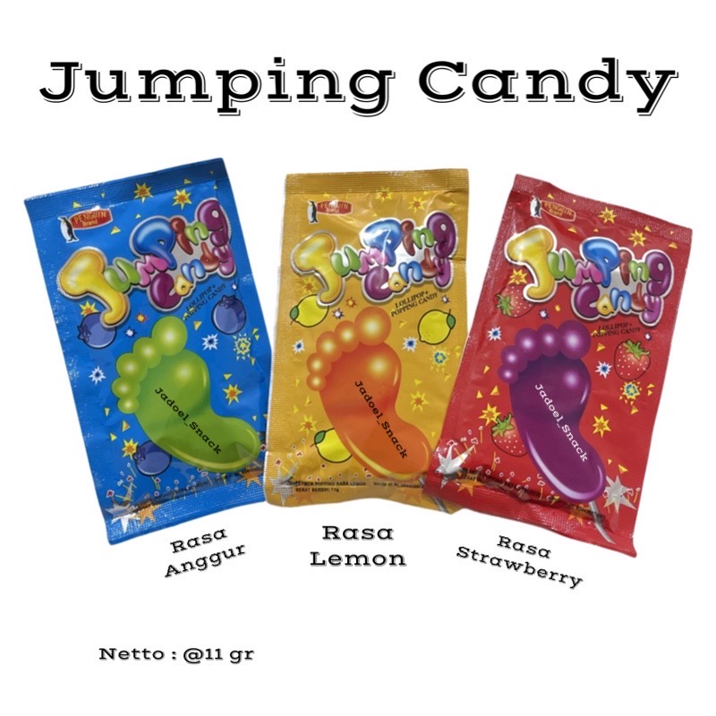 Jual Jumping Candy 11 Gr Rasa Buah Buahan by Jadoel_Snack Shopee