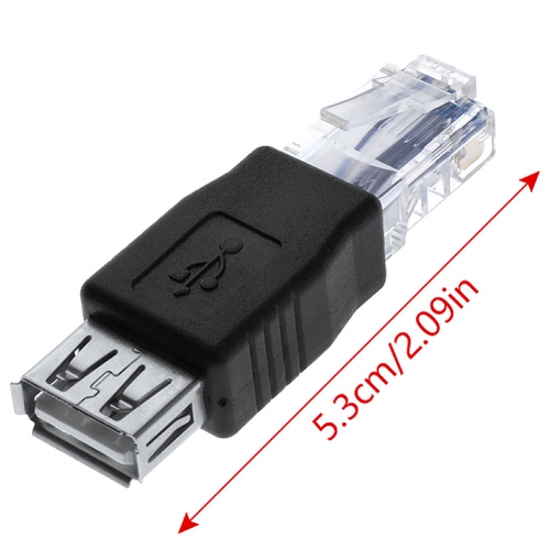 Jual USB Female Type A to RJ45 Male LAN Ethernet Network Adapter ...