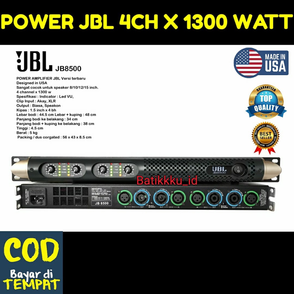 Jbl 1300 clearance watt amp