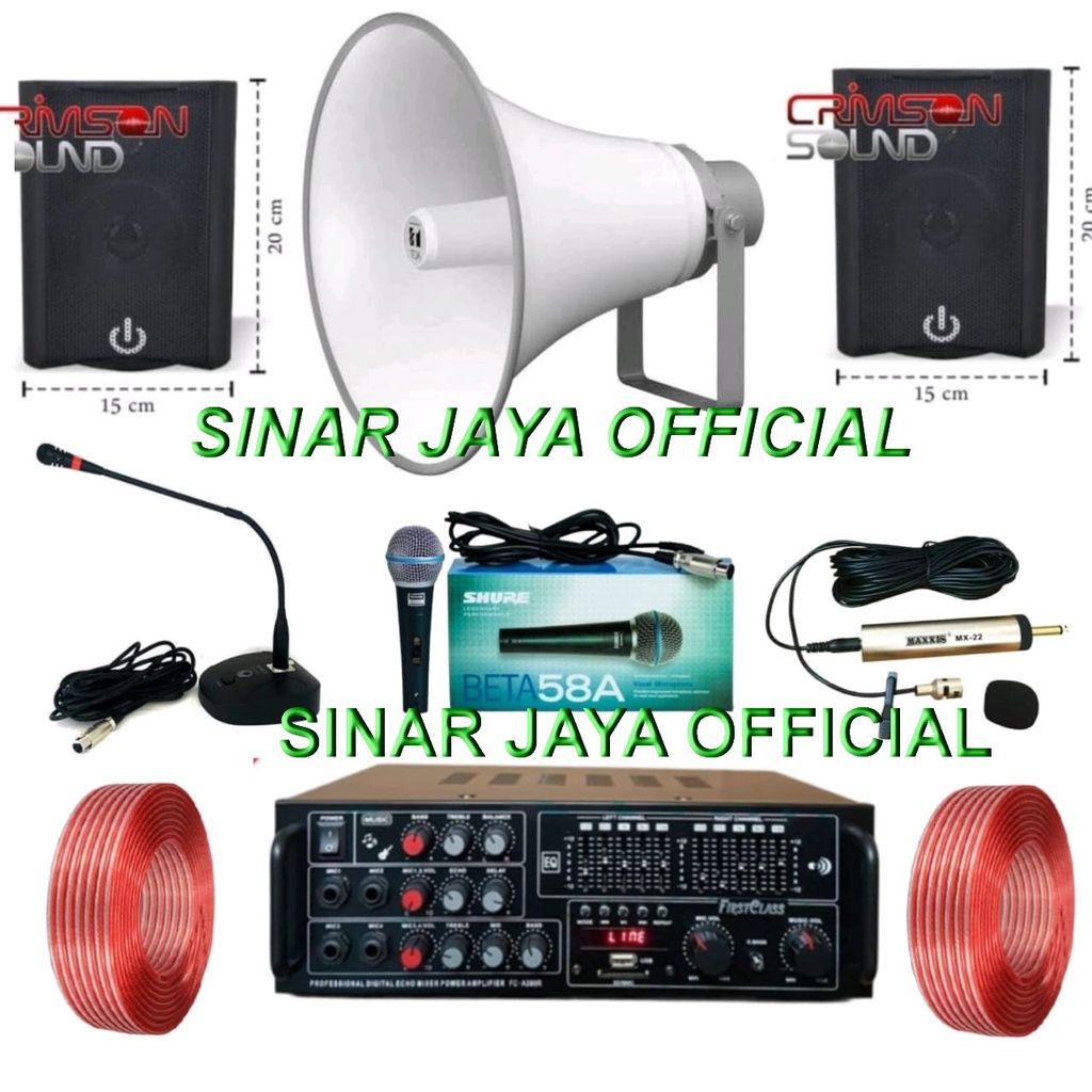 Jual PAKET SPEAKER TOA PAKET TOA KOMPLIT SOUND SYSTEM MASJID ATAU