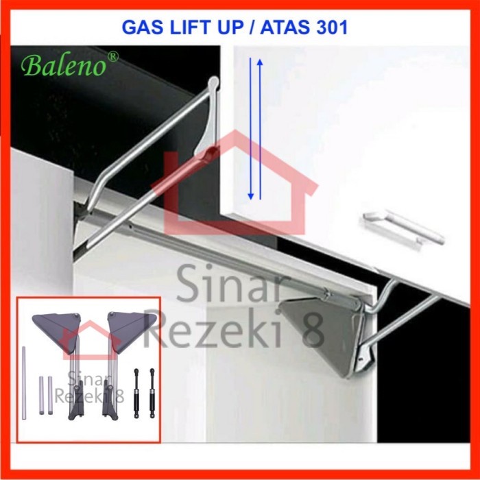 Jual :::::::] Engsel Lift Up Hidrolik Gas Spring 301 / Pintu Lemari ...