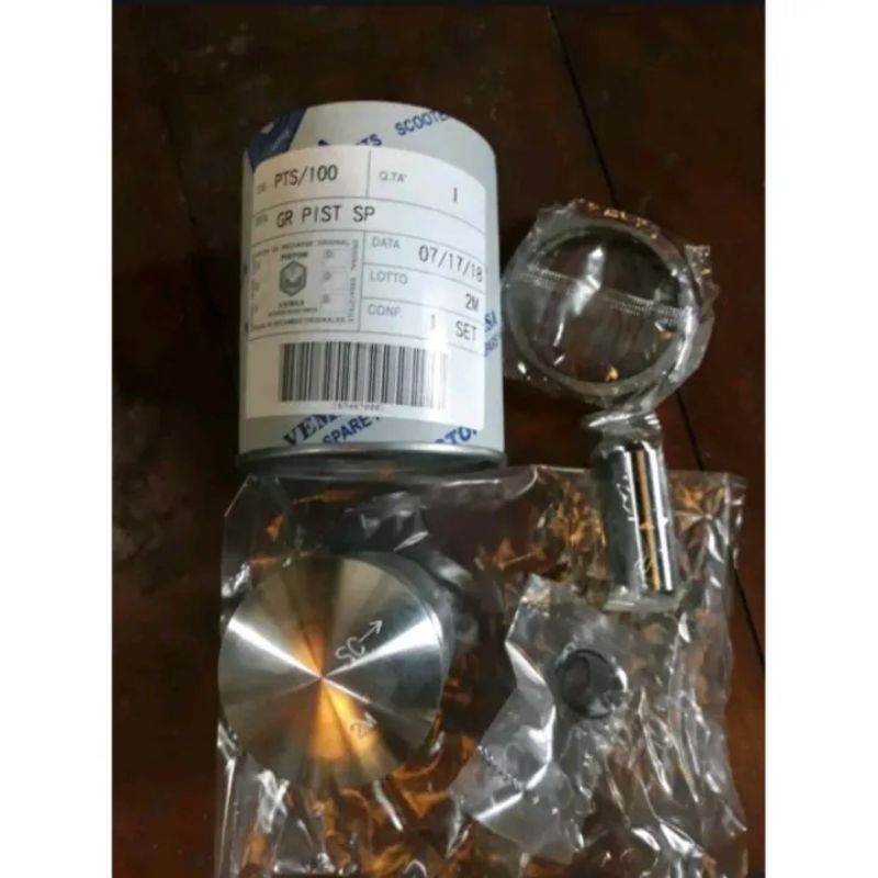 Jual Piston Seher Set Lengkap Oz M Vespa Pts Cc Shopee Indonesia