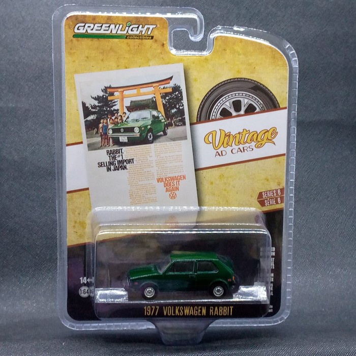 Jual GREENLIGHT 1/64 1977 VOLKWAGEN RABBIT VINTAGE AD CARS SERIES 6 ...