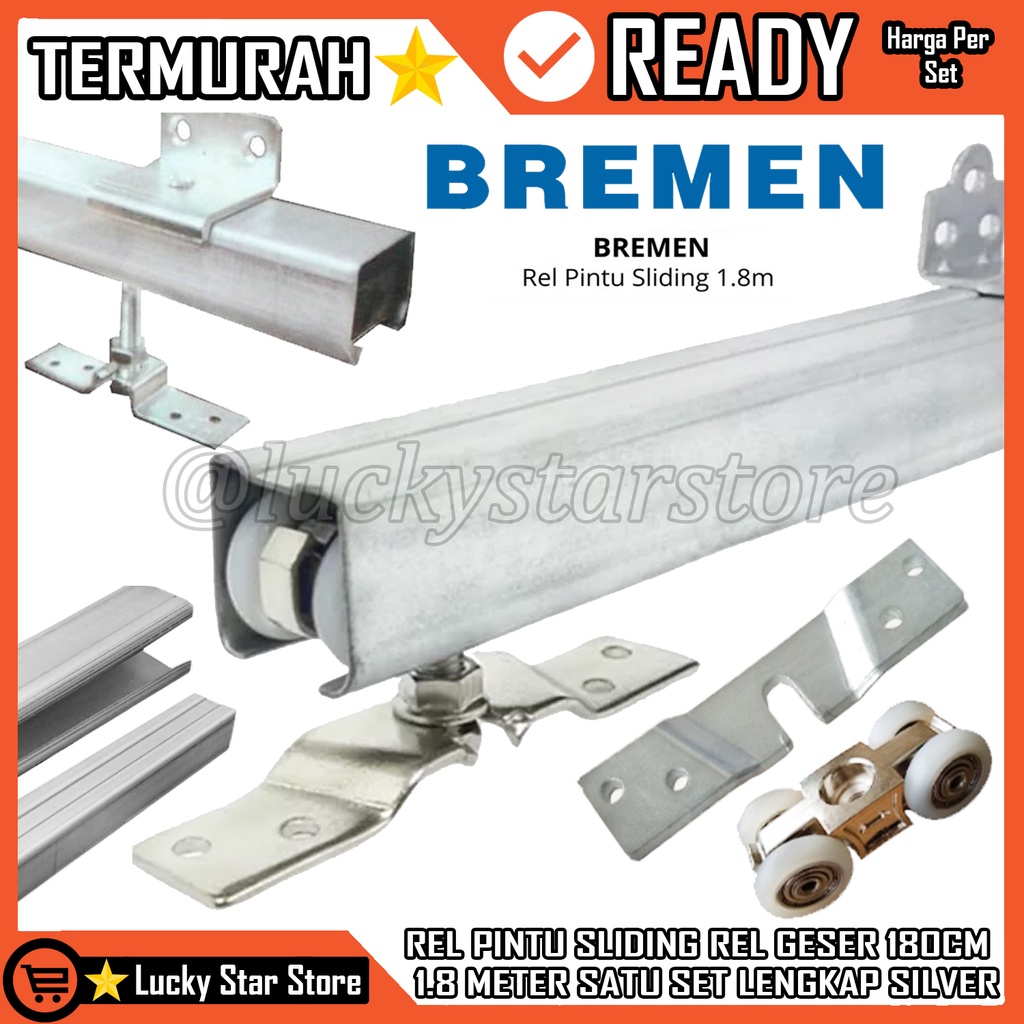 Jual Rel Pintu Sliding Seliding Rel Geser Cm Set Bremen Lengkap