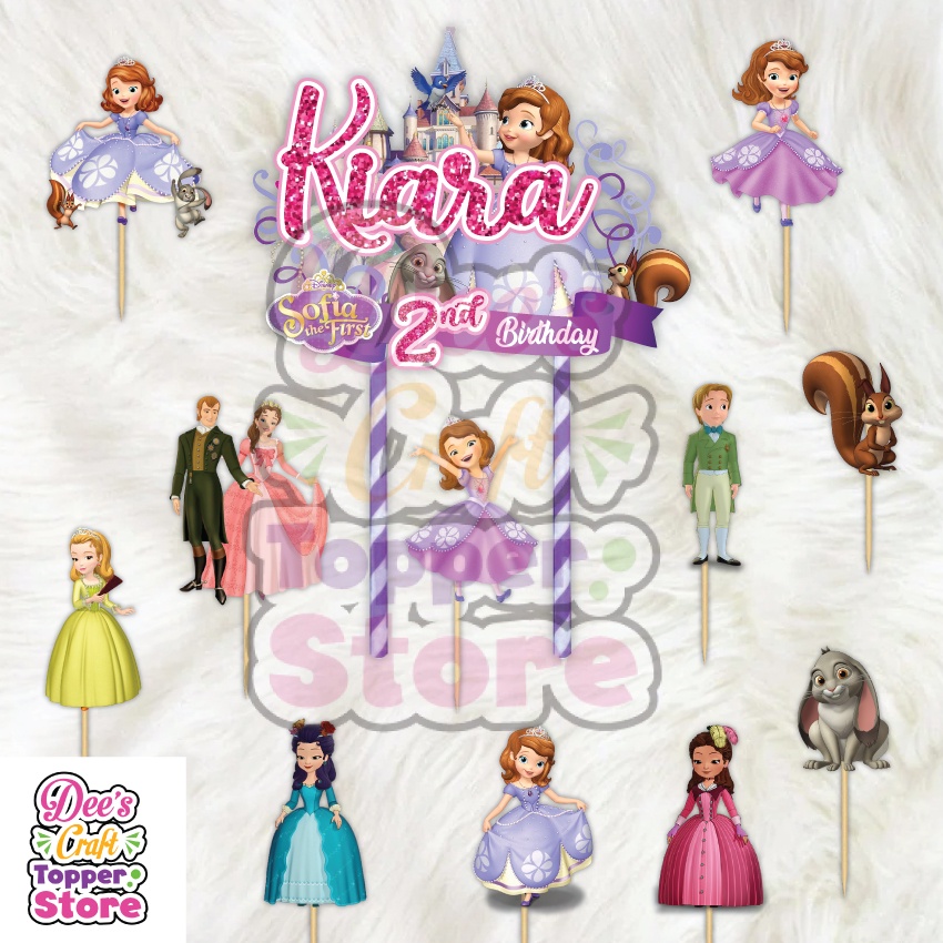 Jual Topper Cake Sofia The First Bisa Request Nama Gambar | Shopee ...