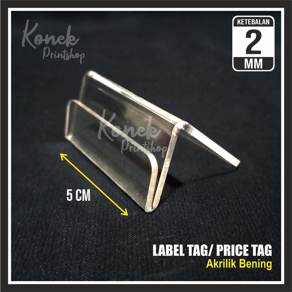 Jual LABEL TAG PRICE TAG DISPLAY HARGA VOUCHER PERDANA BAHAN AKRILIK ...