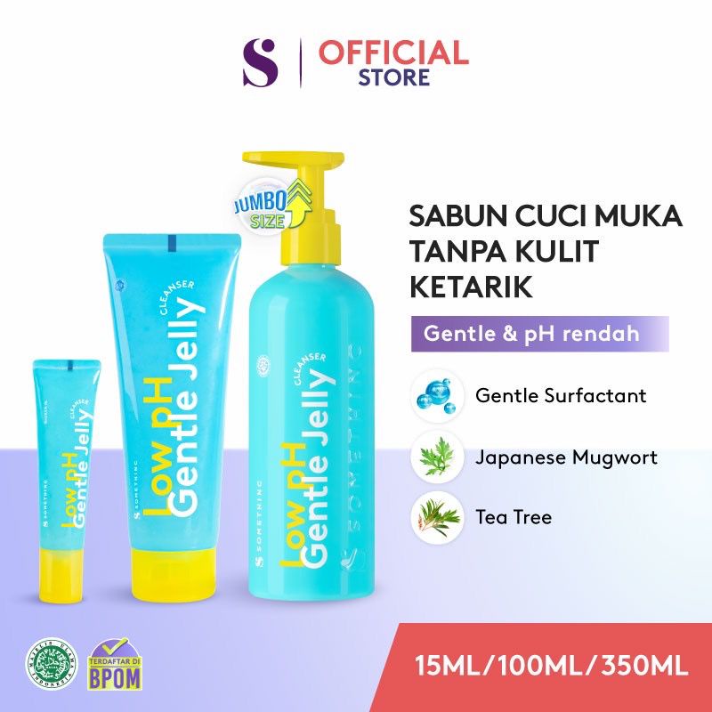 Jual BPOM SOMETHINC Low pH Gentle Jelly Cleanser Facial Wash Sabun Wajah Cuci Muka 15ml 100ml