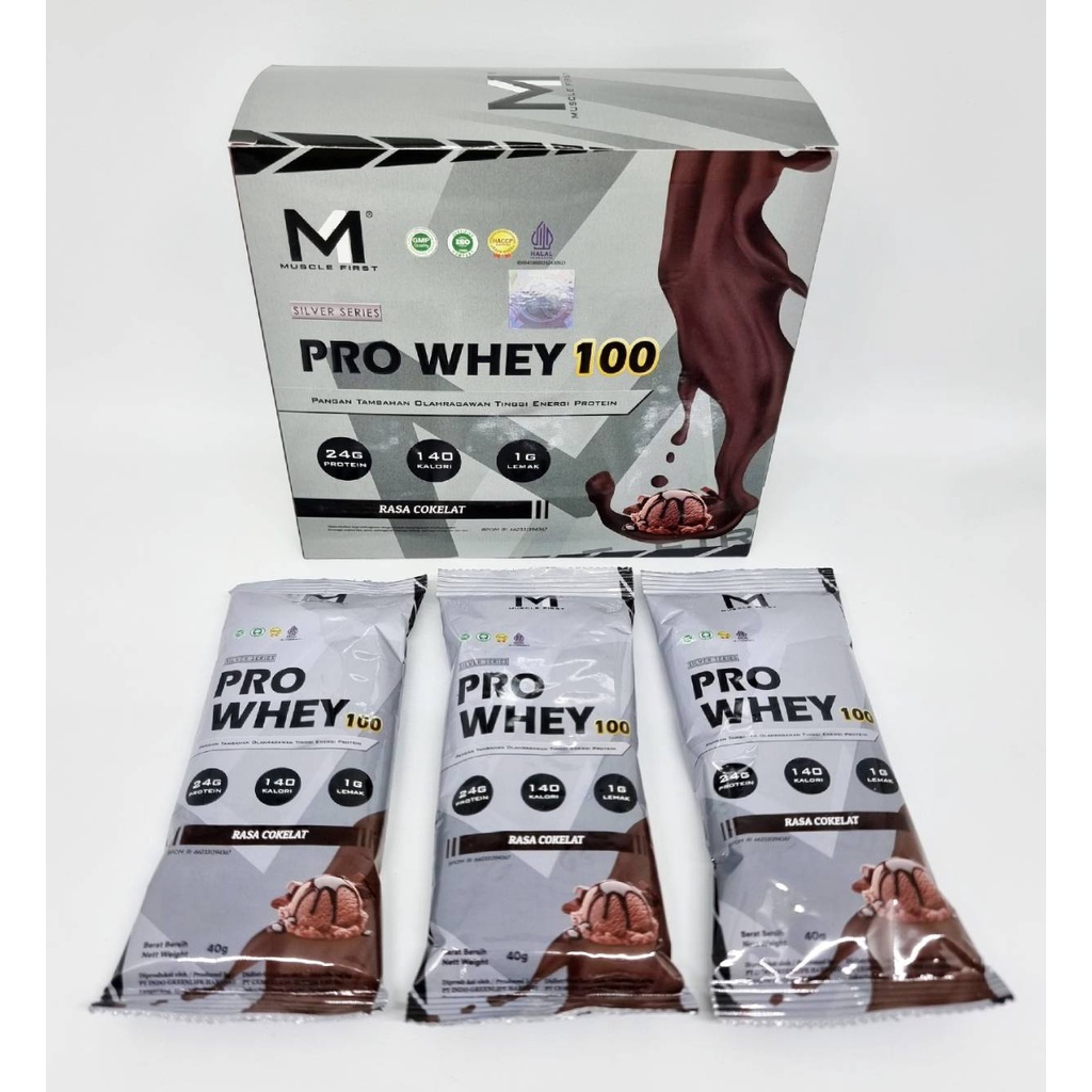 Jual Muscle First Pro Whey 100 1 Sachet 40 Grams M1 MuscleFirst Protein ...