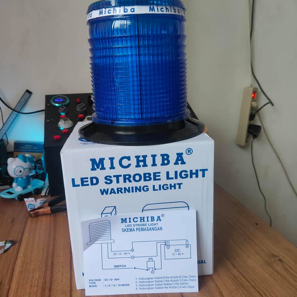 Jual Lampu LED Rotari M.Ciba Biru 12-24 Volt | Shopee Indonesia