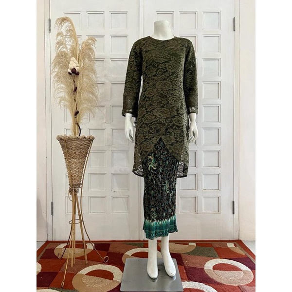 Jual Setelan Kebaya Brokat Alea Silang Kebaya Seragam Pesta Kebaya