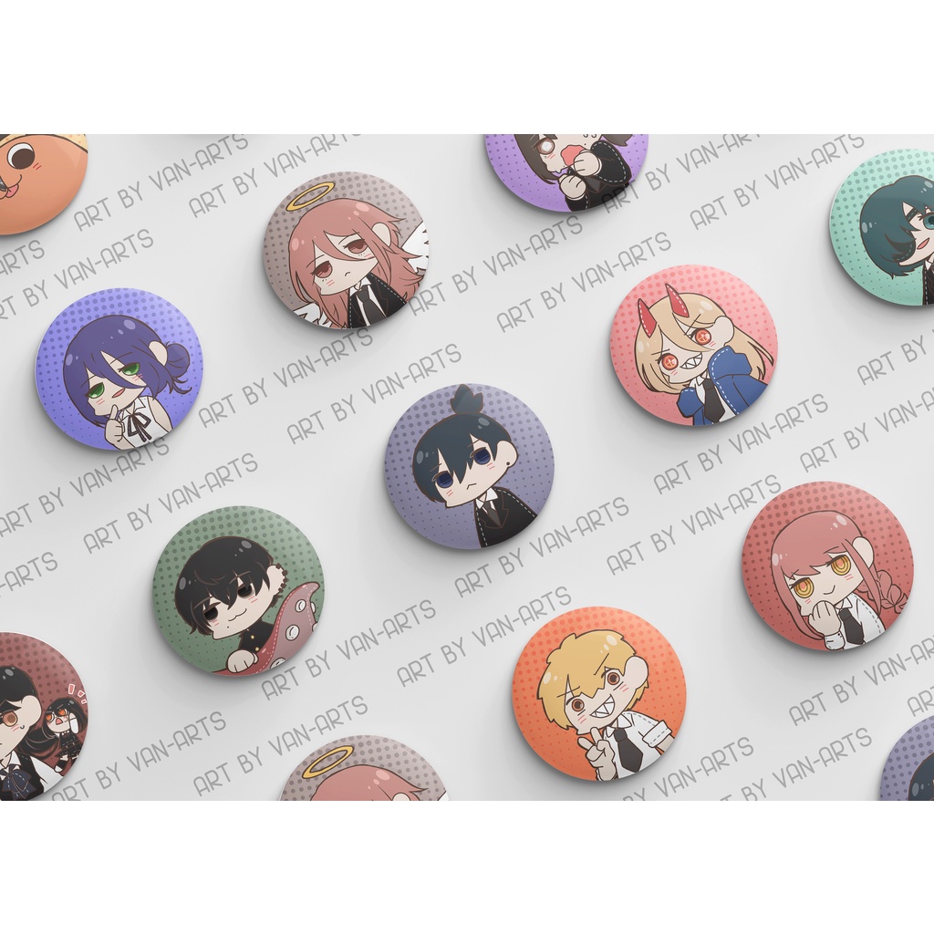 Jual Pin Button Chainsaw Man | Anime CSM | Shopee Indonesia