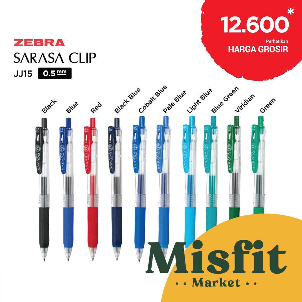 Caneta Gel Retr&aacute;til Sarasa 0.7mm Zebra Com Ponta Fina E Grip Anat&ocirc;mico