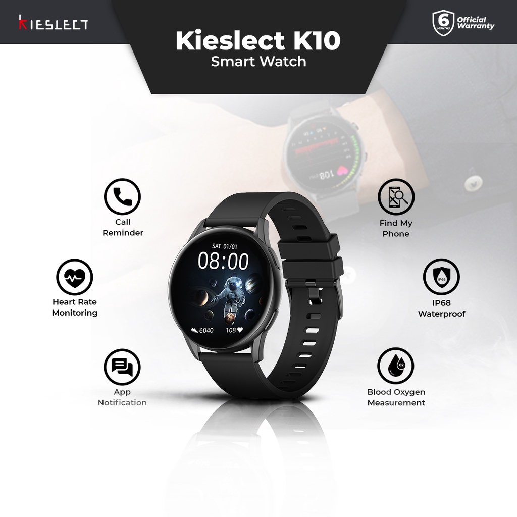 Jual Kieslect K10 Smartwatch 1.32" SemiAMOLED Smart Watch Garansi
