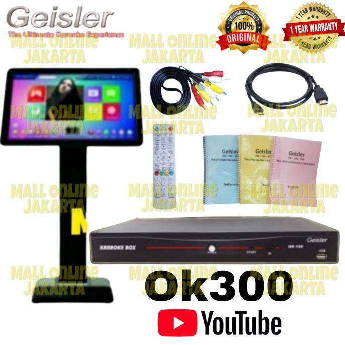 Jual Paket Dvd Karaoke Geisler Ok 300 Layar Touchscreen 19 Inch Ok300