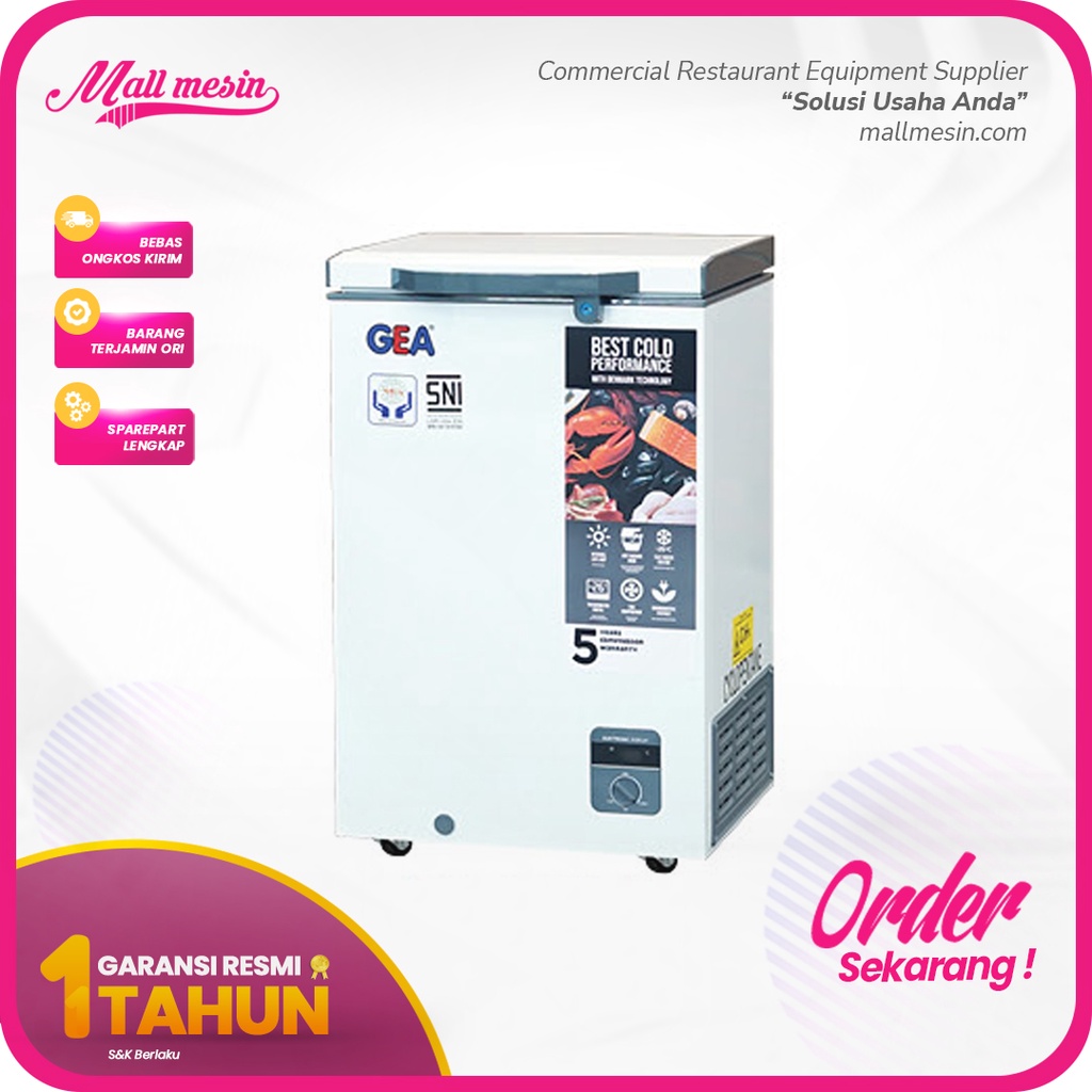 Jual Chest Freezer Gea Ab R Freezer Box Daging Liter Shopee Indonesia