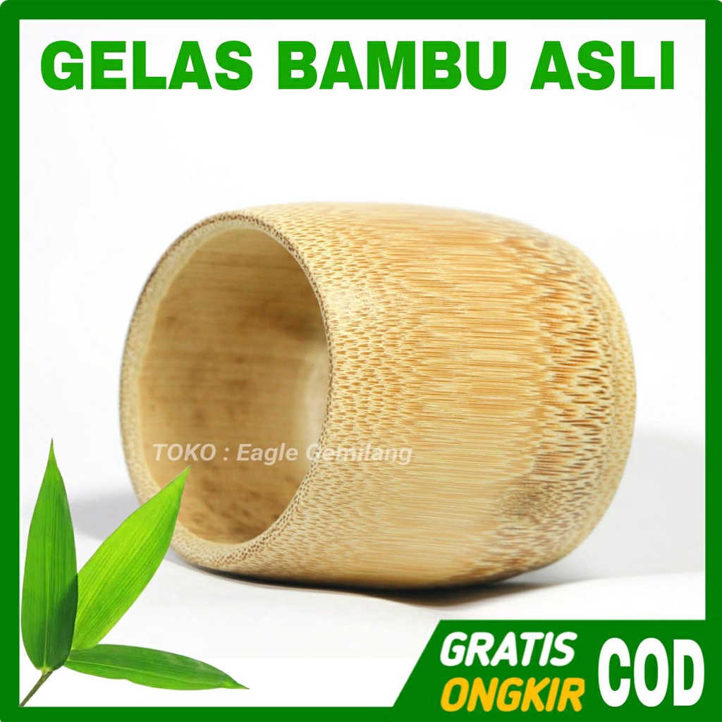 Jual Gelas Sloki Bahan Bambu Asli Gelas Sloki Mini Ini Juga Cocok Dijadikan Gelas Kop Gelas 9771