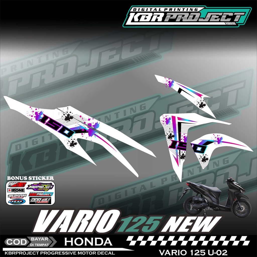 Jual VARIO 125 NEW STIKER SRTIPING MOTOR KEREN STIKER LIS VARIASI