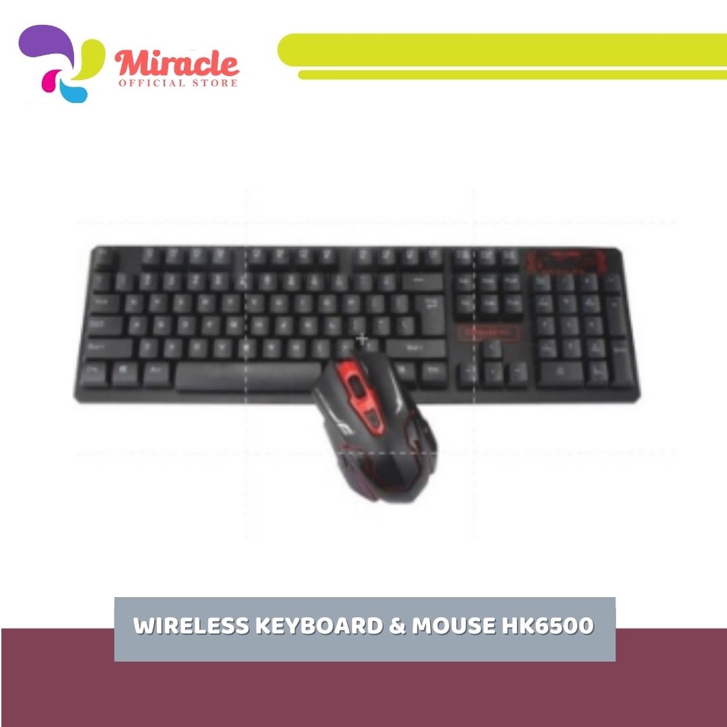 Jual Mediatech Keyboard + Mouse HK 6500 - Hitam - ( 52021 ) | Shopee ...