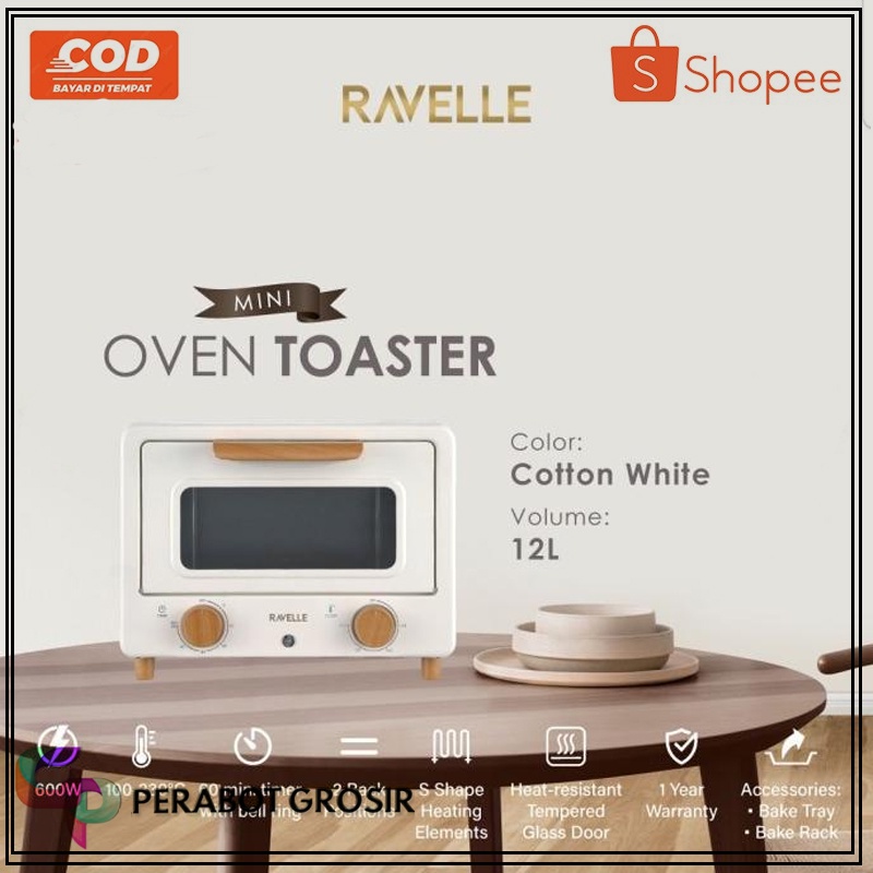 Jual Oven Listrik Ravelle Toaster Mini 12 Liter Korean Mini Oven ...