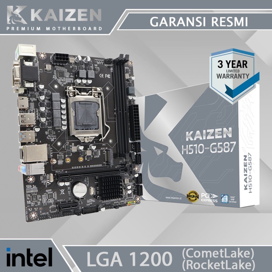 Jual Motherboard KAIZEN H510 Socket LGA 1200 DDR4 Mobo H510 INTEL H510 ...