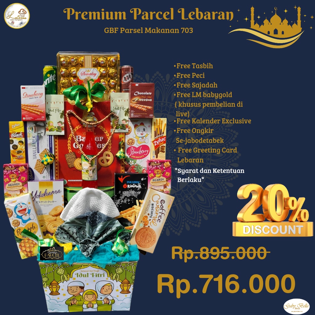 Jual Parcel Lebaran GBF 703, Hamper Snack, Hamper Lebaran, Parcel ...