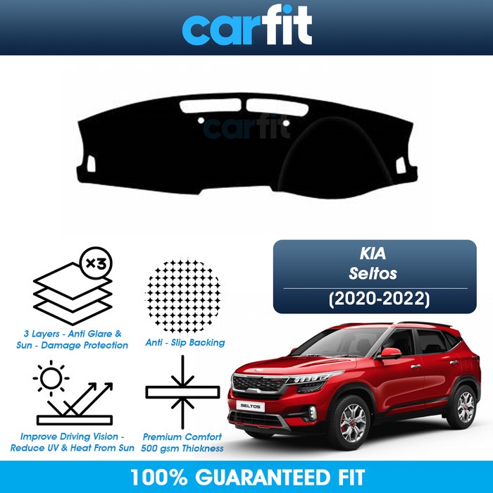 Jual CARFIT DASHMAT KIA SELTOS DASHBOARD COVER KARPET DASBOR 20202022