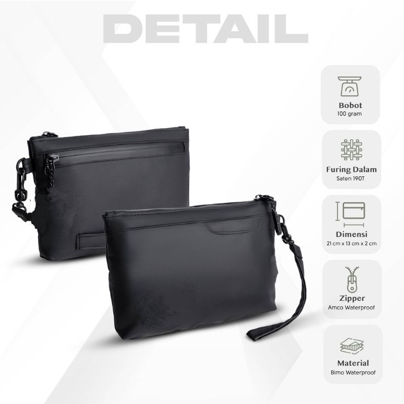 Jual Casual Clutch Bag Pria Wanita Waterproof Tas Tangan Pria Wanita