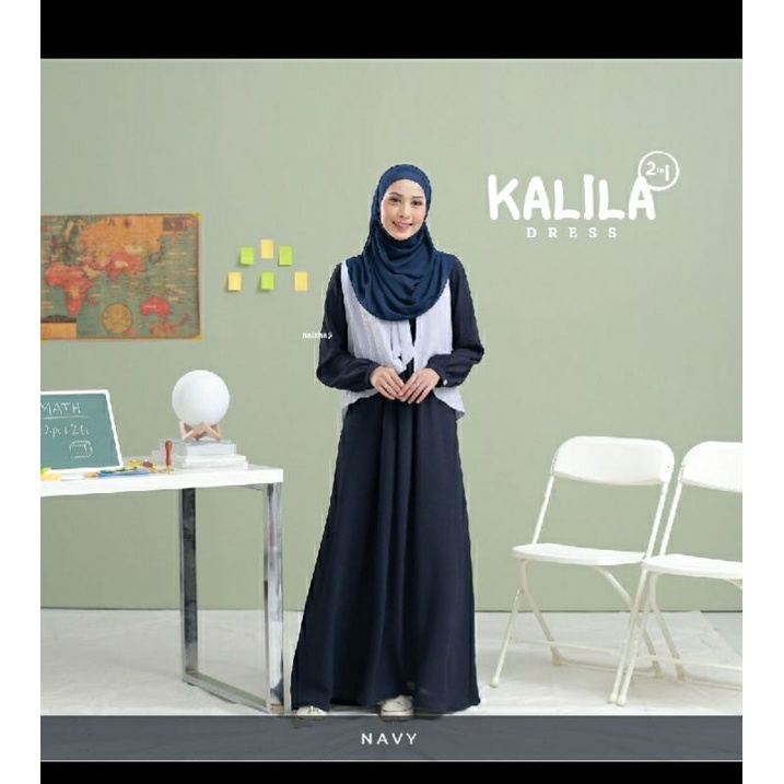 Kalila L S Lace Dress Navy Blazer