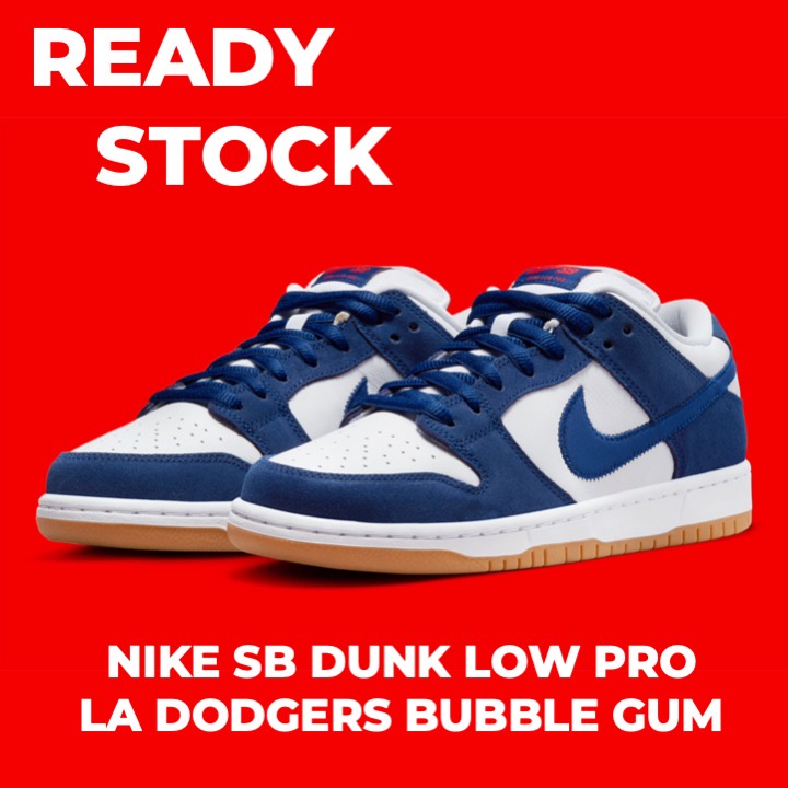 Jual Nike SB Dunk Low Pro LA Los Angeles Dodgers Bubble Gum Pack