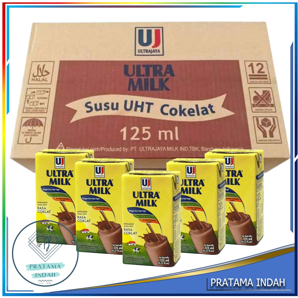 Jual SUSU ULTRA MILK UHT STERIL KECIL 125MLHRGA 1 KARDUS (GROSIR
