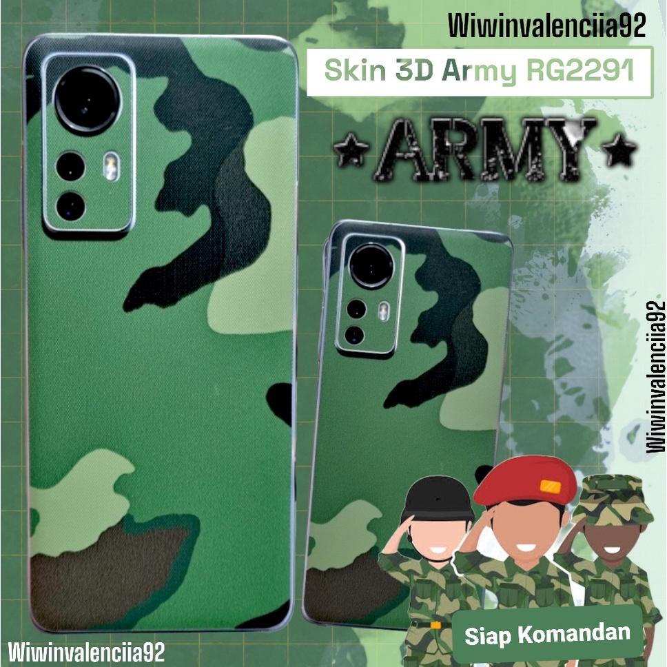 Jual Skin ARMY Born 3D Xiaomi 15 15C 14C 13 13X 13C 12C Redmi Note 15 ...