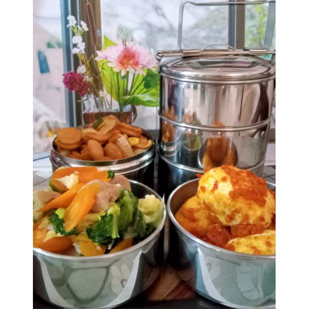 Jual Catering Rantangan Mingguan Paket 4 porsi(5 hari kerja) | Shopee ...