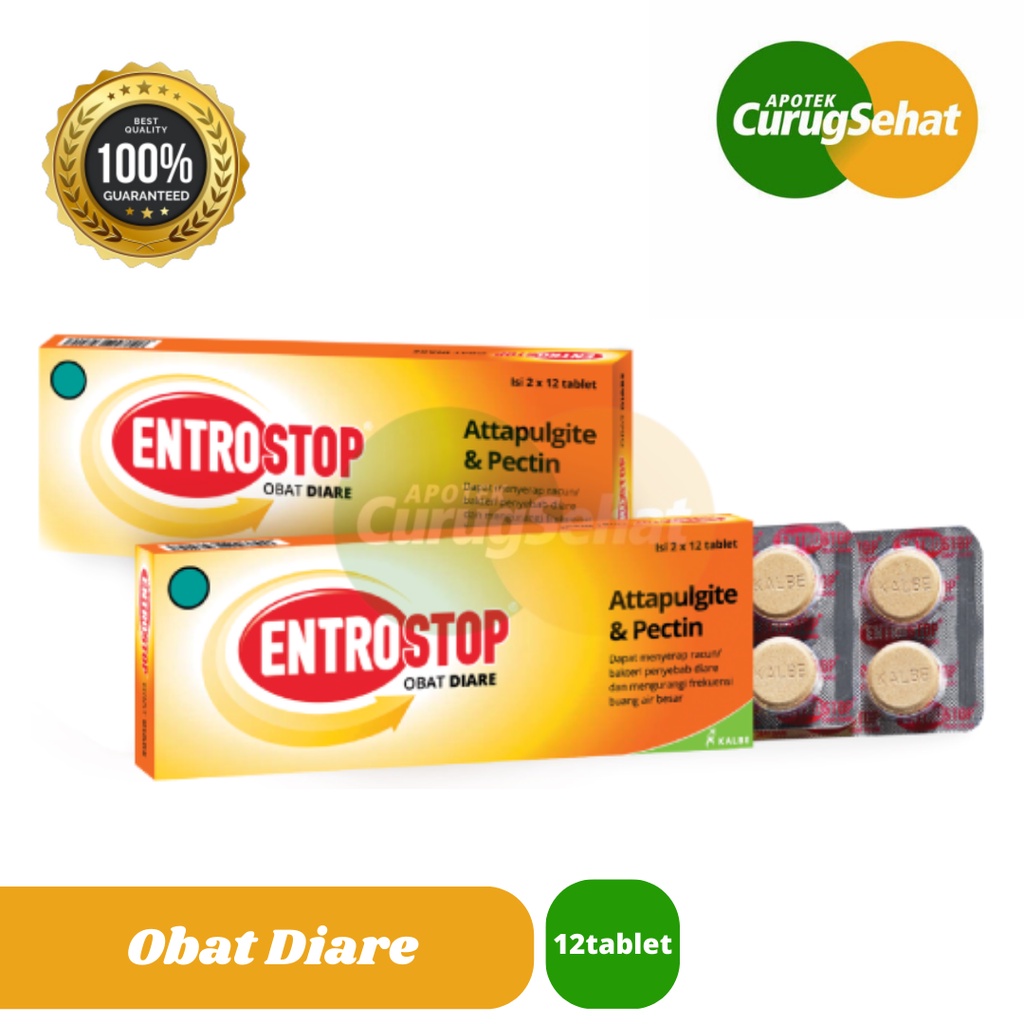 Jual Entrostop Obat Diare 12 Tablet | Shopee Indonesia
