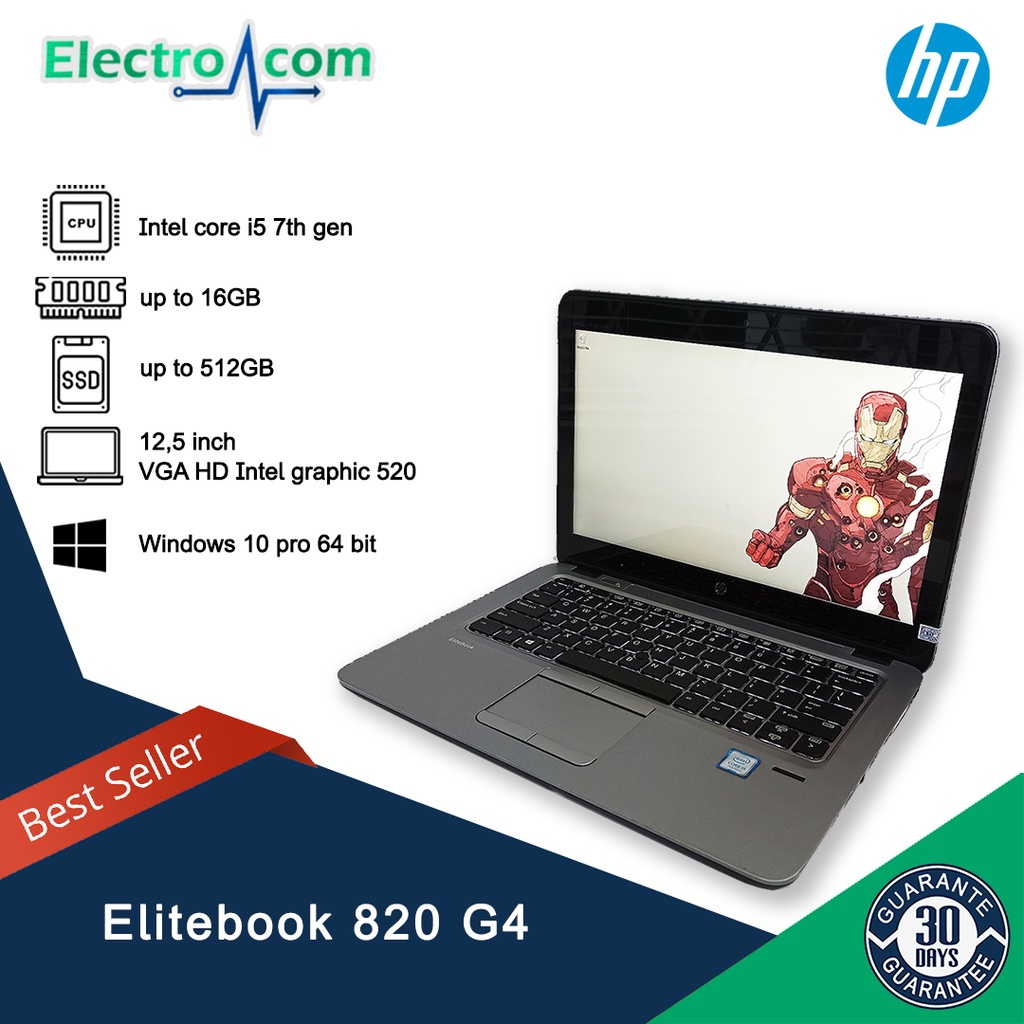 Jual Laptop Hp Elitebook 820 G4 I7 Gen7 Ram 16 Ssd 256gb 125inch Slim Shopee Indonesia 9877