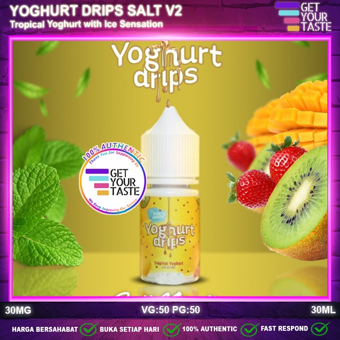 Jual Liquid Yoghurt Drips V2 Tropical Yoghurt Salt Nic 30ML Saltnic By