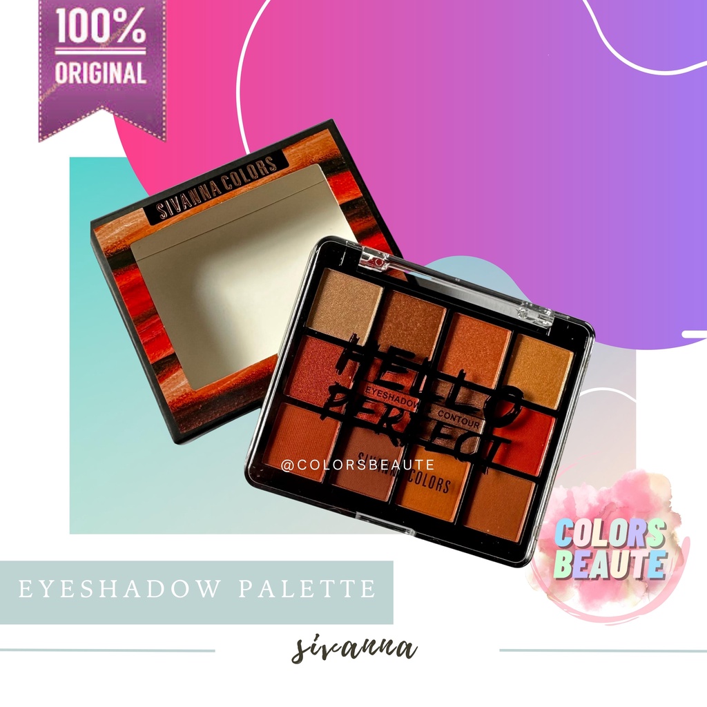 Jual SIVANNA COLORS Hello Perfect Eyeshadow & Contour | Shopee Indonesia