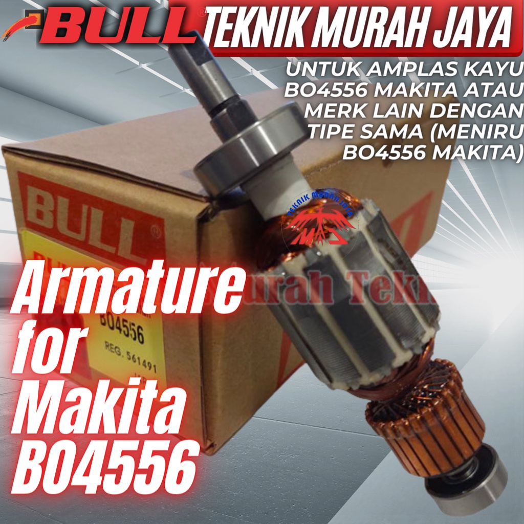 Jual Bull Armature Angker Angkur Untuk Mesin Amplas Makita Bo