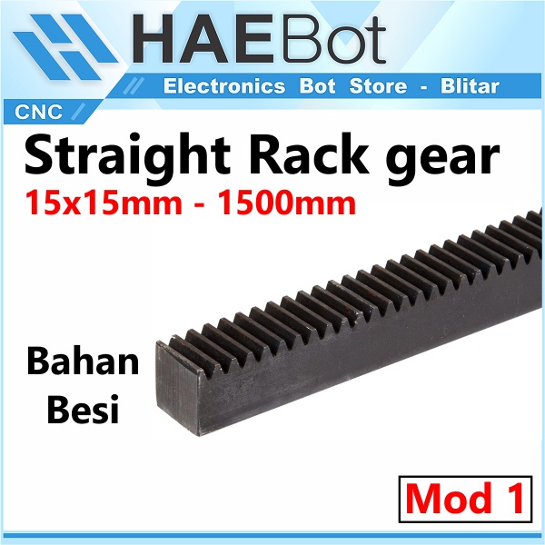 Jual [HAEBOT] Gear Rack Straight Rackgear 1M 15X15 1500mm CNC Router ...