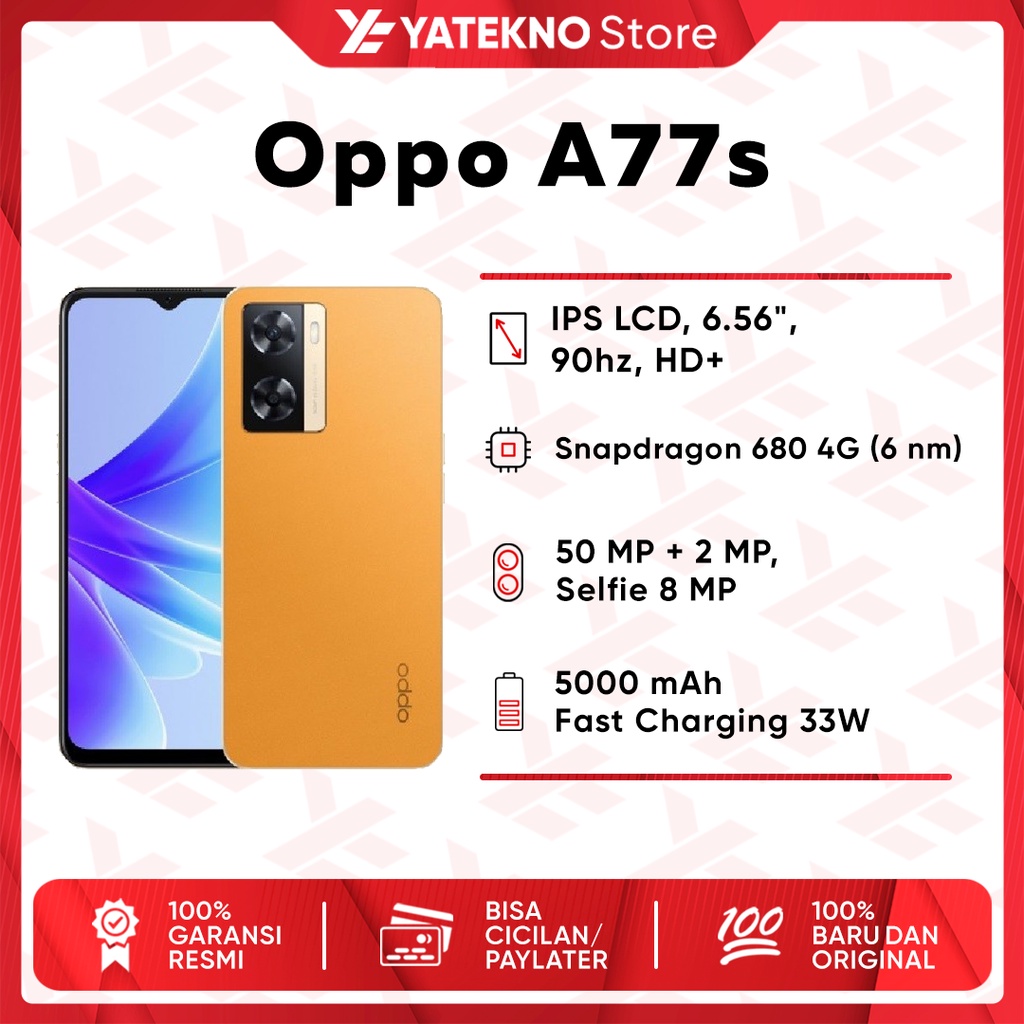 Jual (ORIGINAL) Oppo A77s 8/128GB GARANSI RESMI ~ NEW | Shopee Indonesia