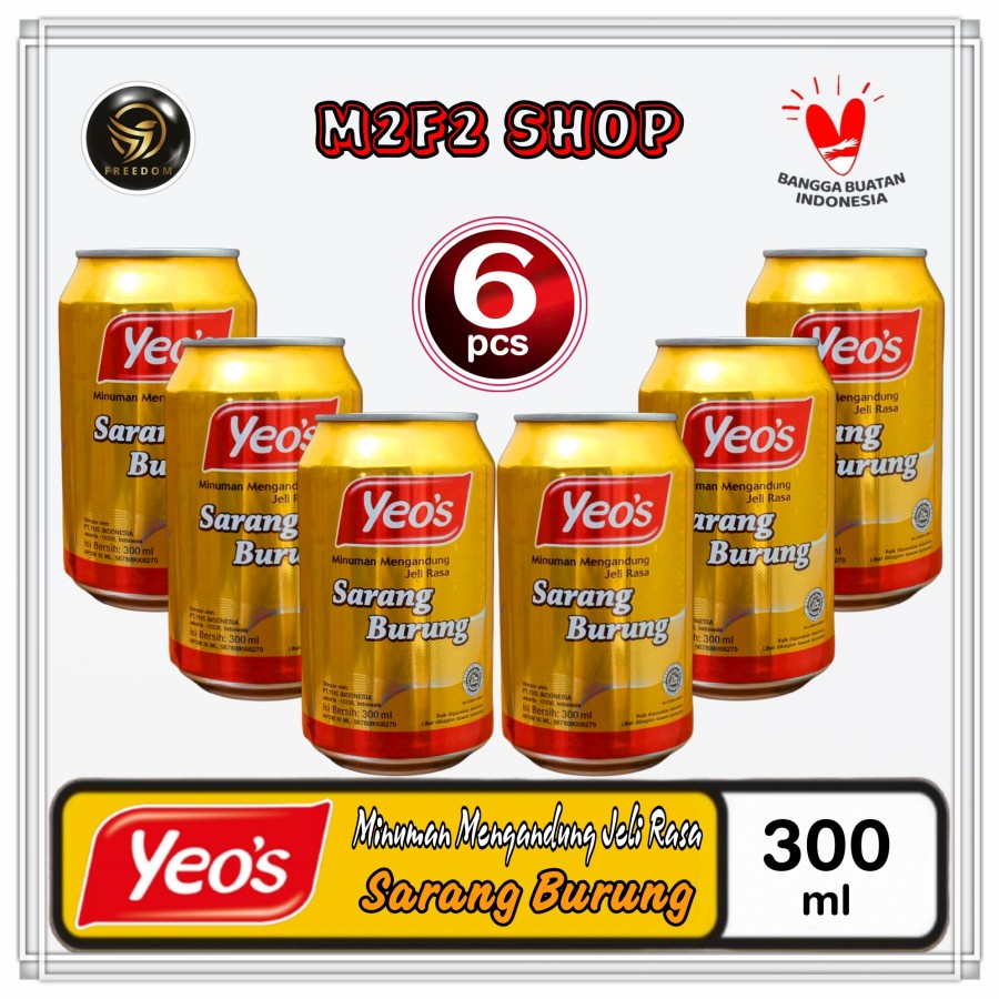 Jual Yeos Minuman Sarang Burung | Bird's Nest Kaleng - 300 Ml (Kemasan ...