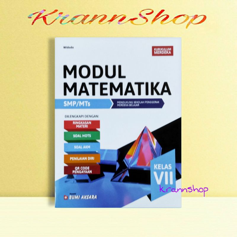 Jual MODUL MATEMATIKA KLS VII/7 SMP/MTS KURIKULUM MERDEKA- BUMI AKSARA ...