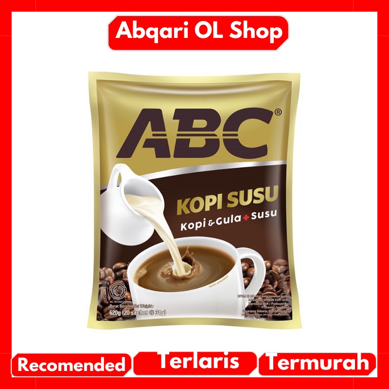 Jual Kopi Abc Susu Kopi Susu Gula Gr Dapat Renceng Isi Sachet Shopee Indonesia