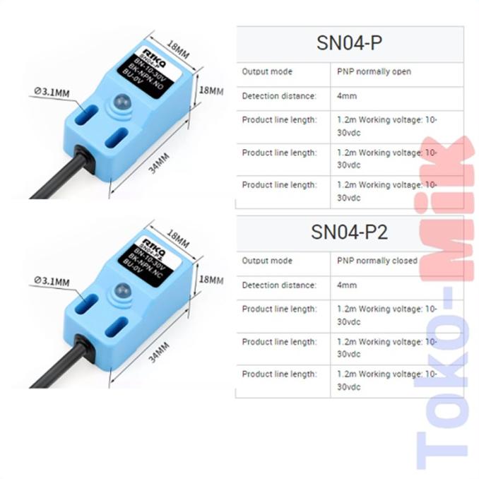 Jual SN04-P ROKO Metal Proximity Sensor Inductive Detector Deteksi ...