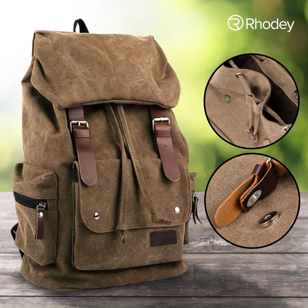 Jual Tas Ransel Canvas Retro Vintage Y 0208 Brown Shopee