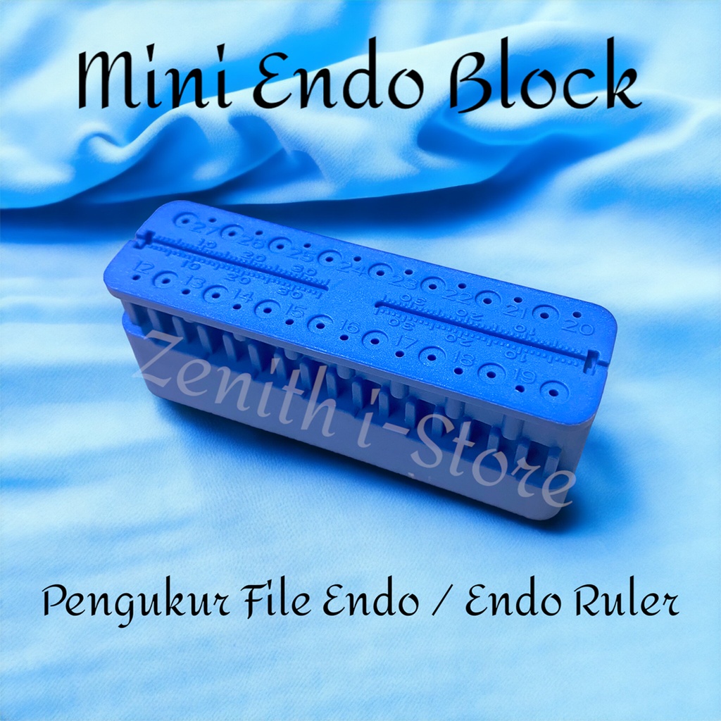 Jual Endo Block Dental Endo Gauge Pengukur Jarum KFile Endo Ruler Mini ...