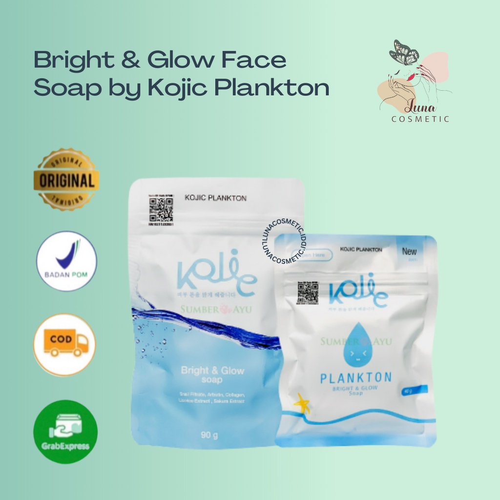 Bright & Glow Face Soap by Kojic Plankton