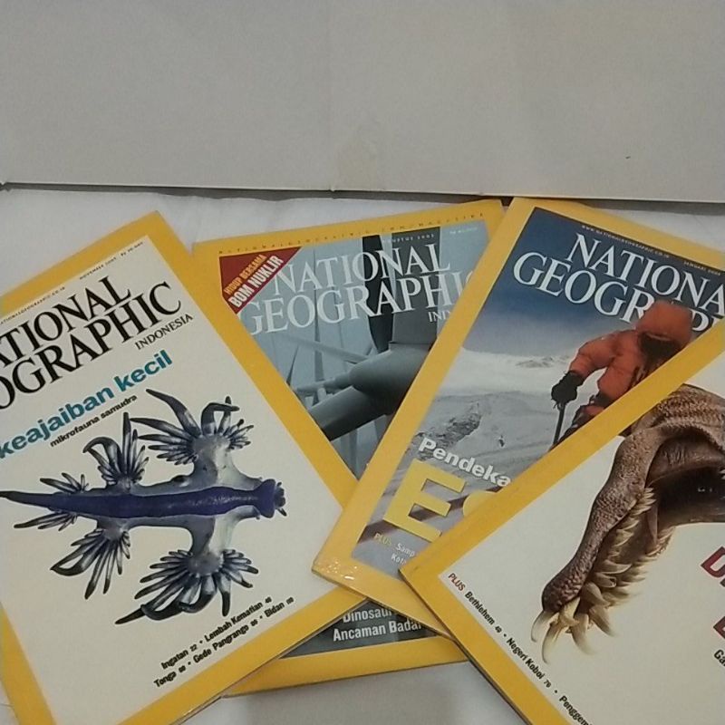 Buku National Geographic Indonesia, 2005, 2007, 2008