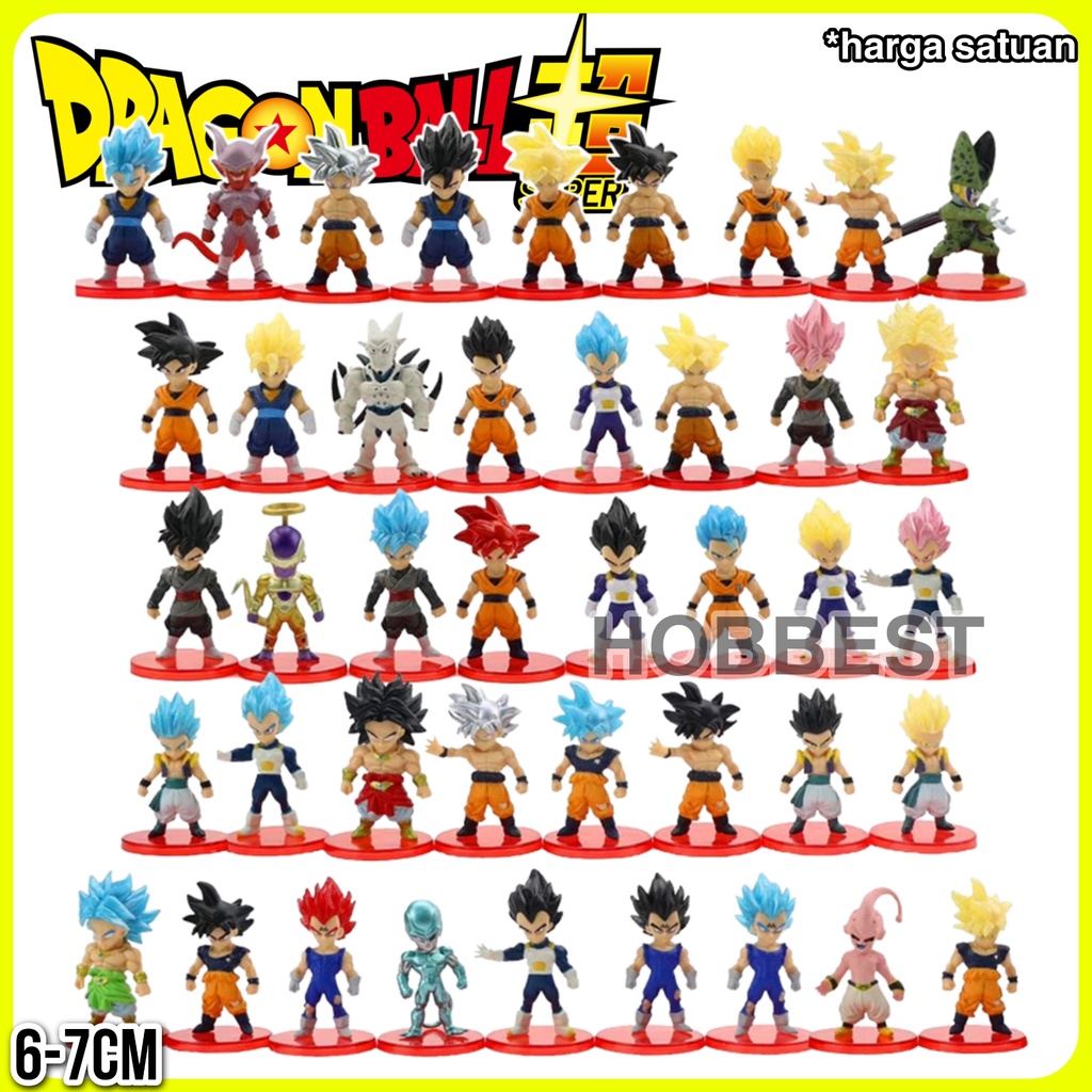 Jual Action Figure DRAGON BALL A-B 7cm - Miniatur Pajangan Topper Kue ...