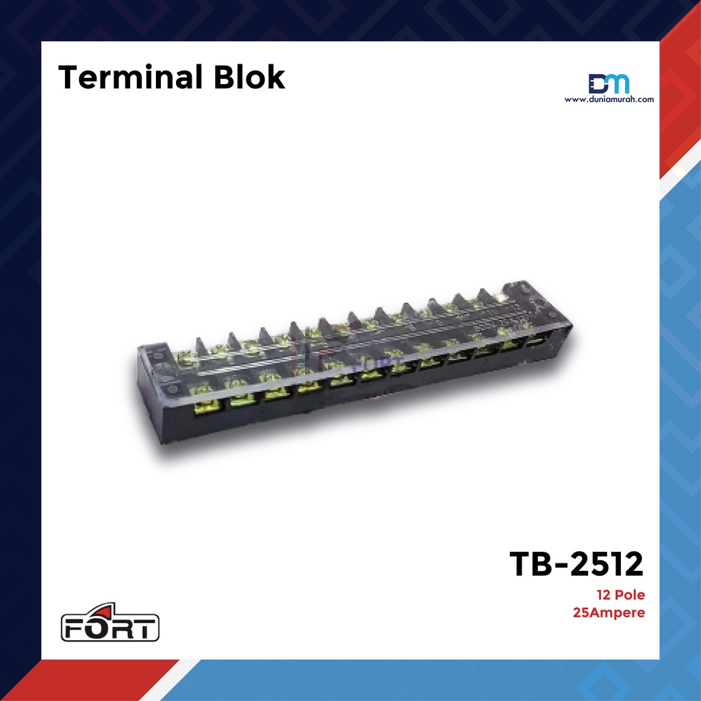 Jual FORT Terminal Block TB-2512 | Shopee Indonesia